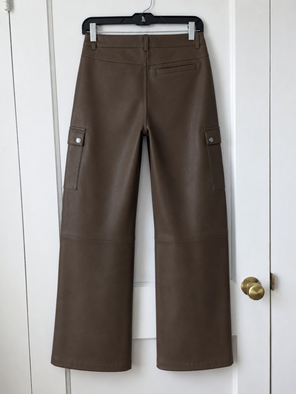 Bod & Christensen Brown 100% Leather Cargo Pants Size 2 - Picture 3 of 8